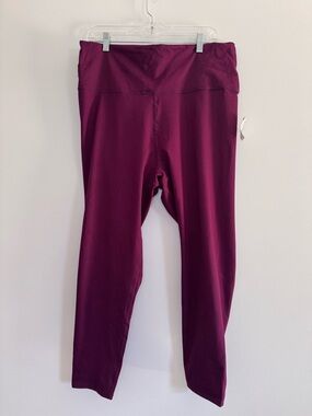 Core 10 Maroon Leggings 2X